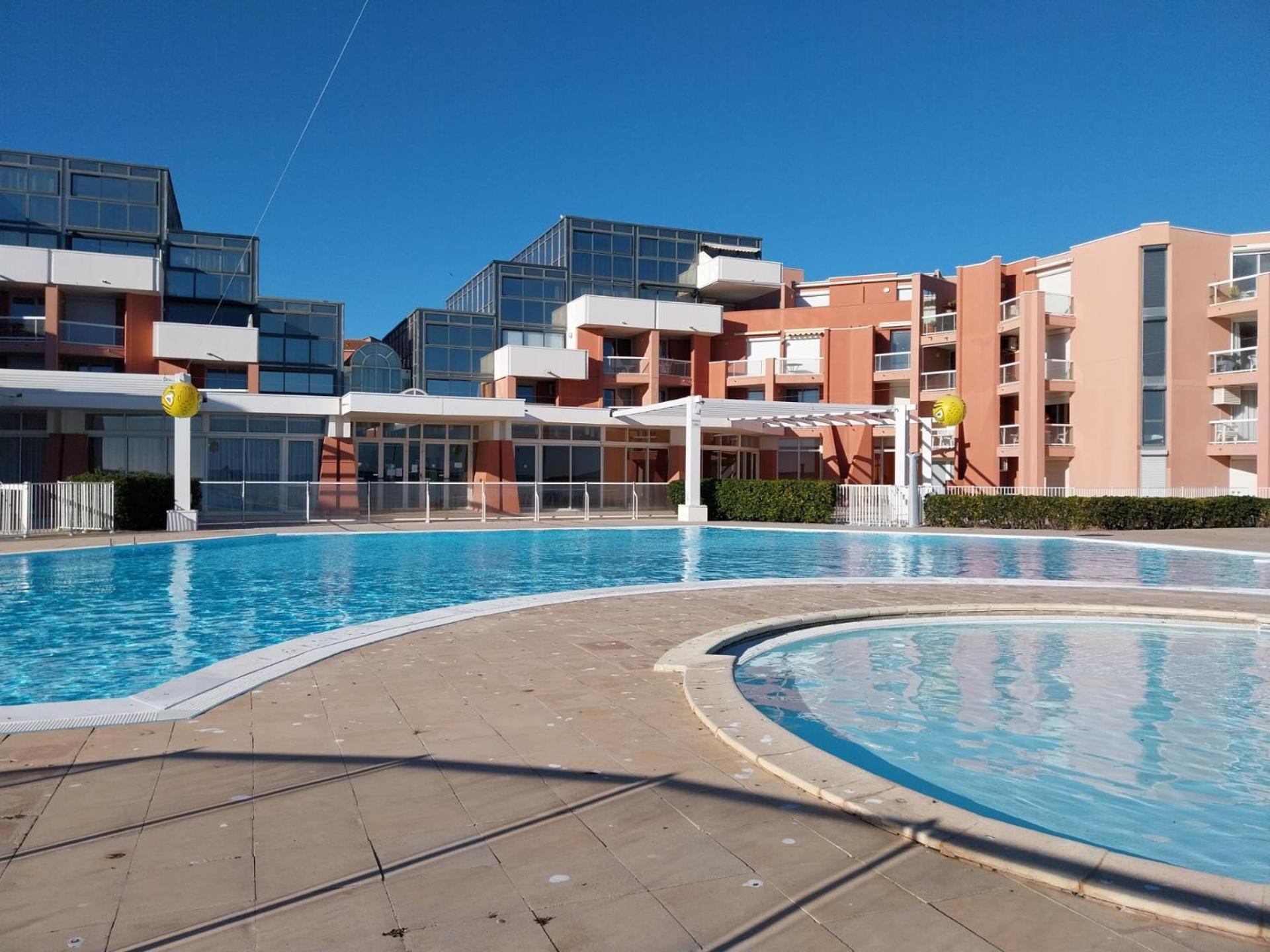 Studio Vue Mer Avec Pkg, Piscine, Tennis, Plage Direct Sète Buitenkant foto