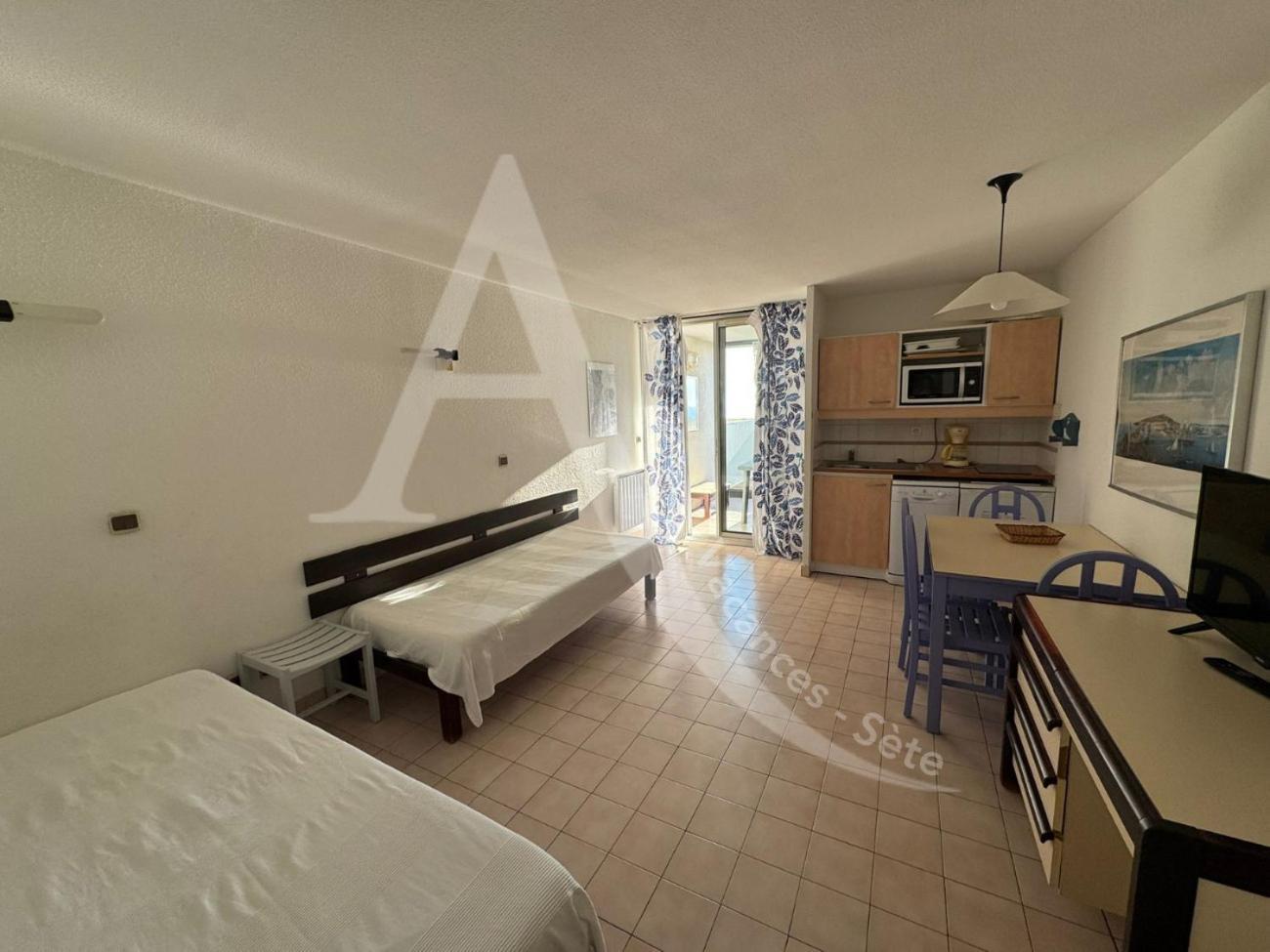 Studio Vue Mer Avec Pkg, Piscine, Tennis, Plage Direct Sète Buitenkant foto
