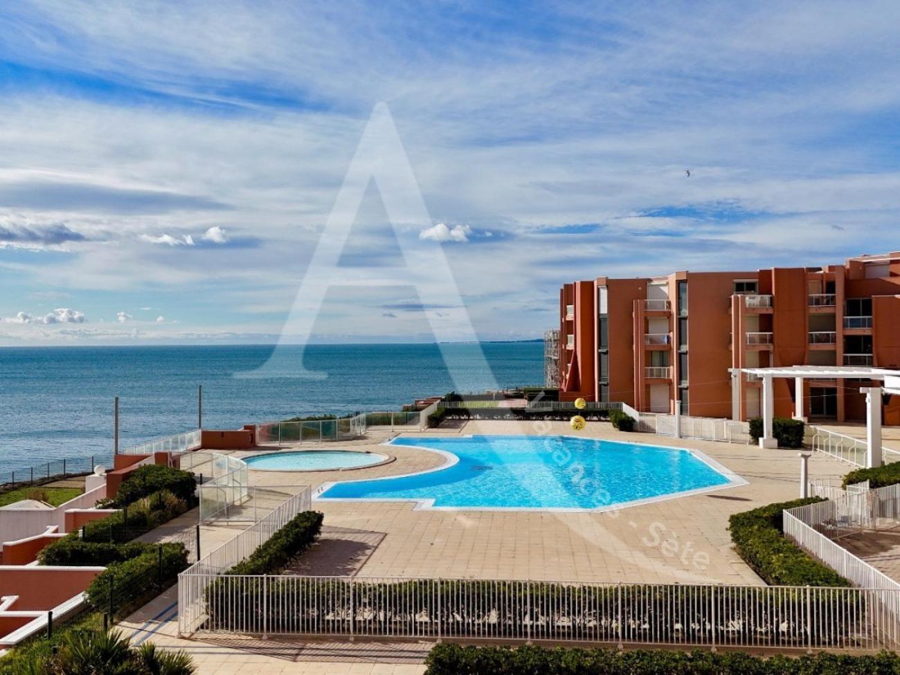 Studio Vue Mer Avec Pkg, Piscine, Tennis, Plage Direct Sète Buitenkant foto