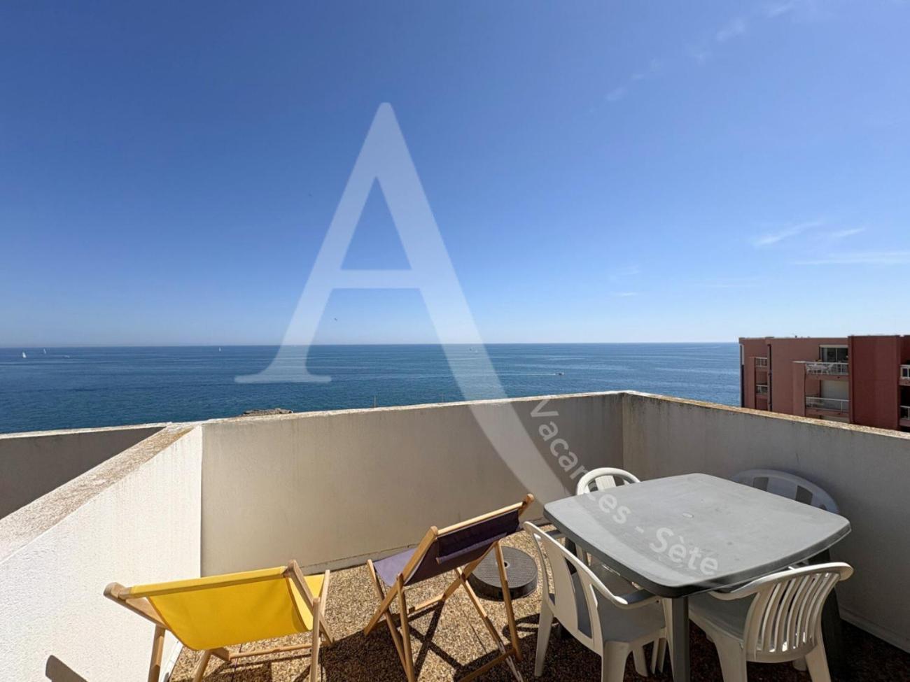 Studio Vue Mer Avec Pkg, Piscine, Tennis, Plage Direct Sète Buitenkant foto
