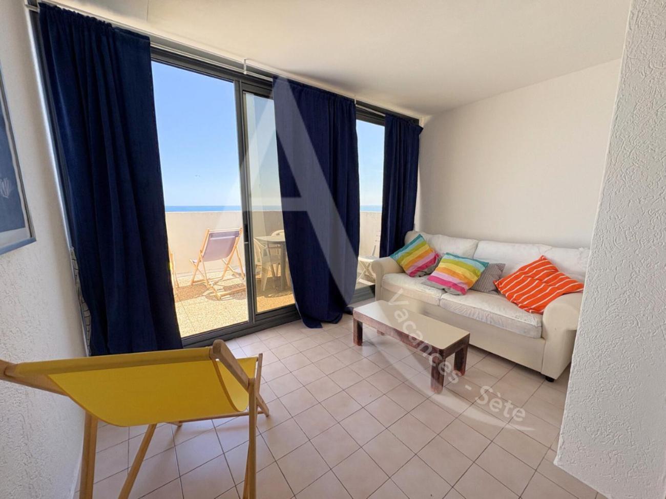 Studio Vue Mer Avec Pkg, Piscine, Tennis, Plage Direct Sète Buitenkant foto